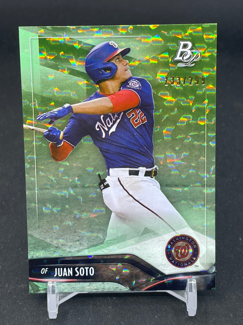 2021 TOPPS BOWMAN PLATINUM - GREEN FOIL - J. SOTO - #73 - #'D/299
