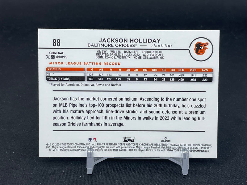 2024 TOPPS CHROME - PRISM REFRACTOR - J. HOLLIDAY -