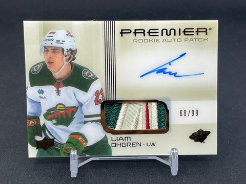 2024 UPPER DECK PREMIER - BRONZE - ROOKIE AUTO PATCH - L. OHGREN - #HR-LO - #'D/99 - RELIC - AUTOGRAPH - RC