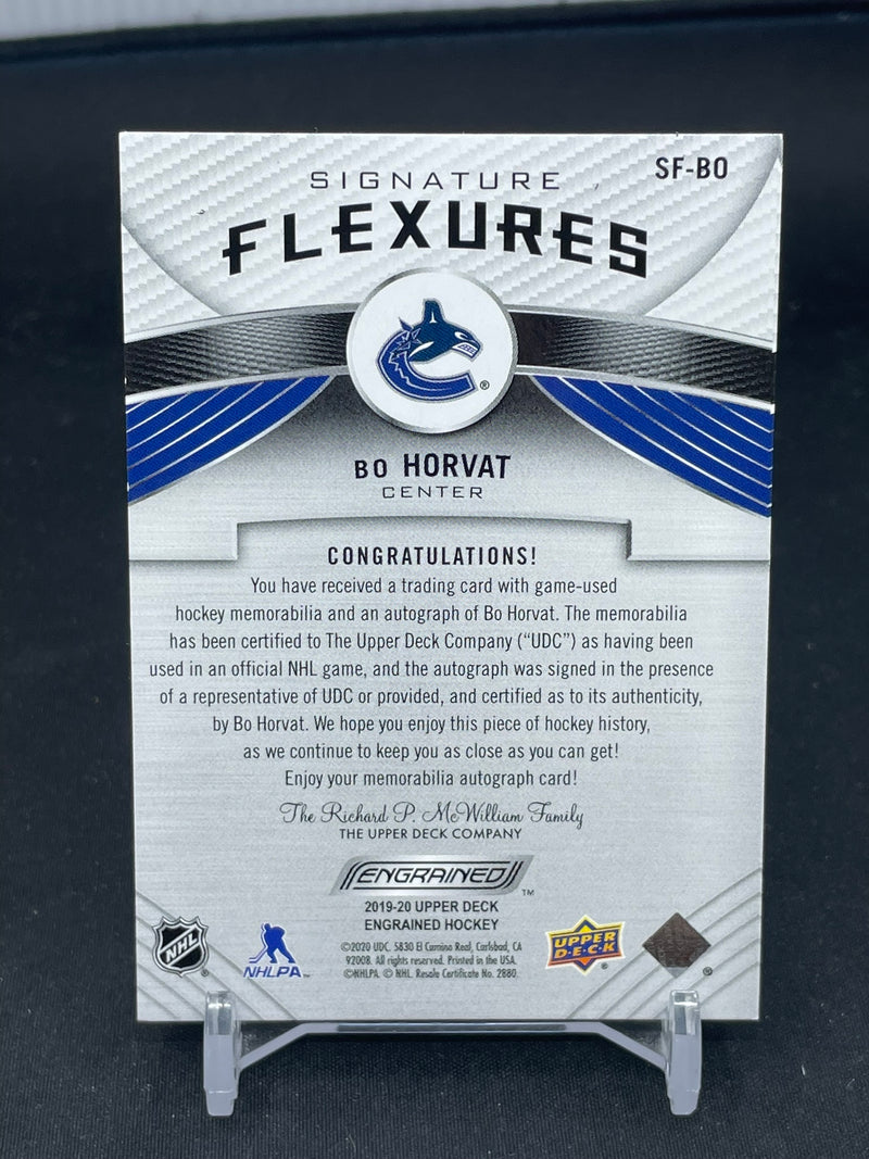 2019 UPPER DECK ENGRAINED - SIGNATURE FLEXURES - B. HORVAT -