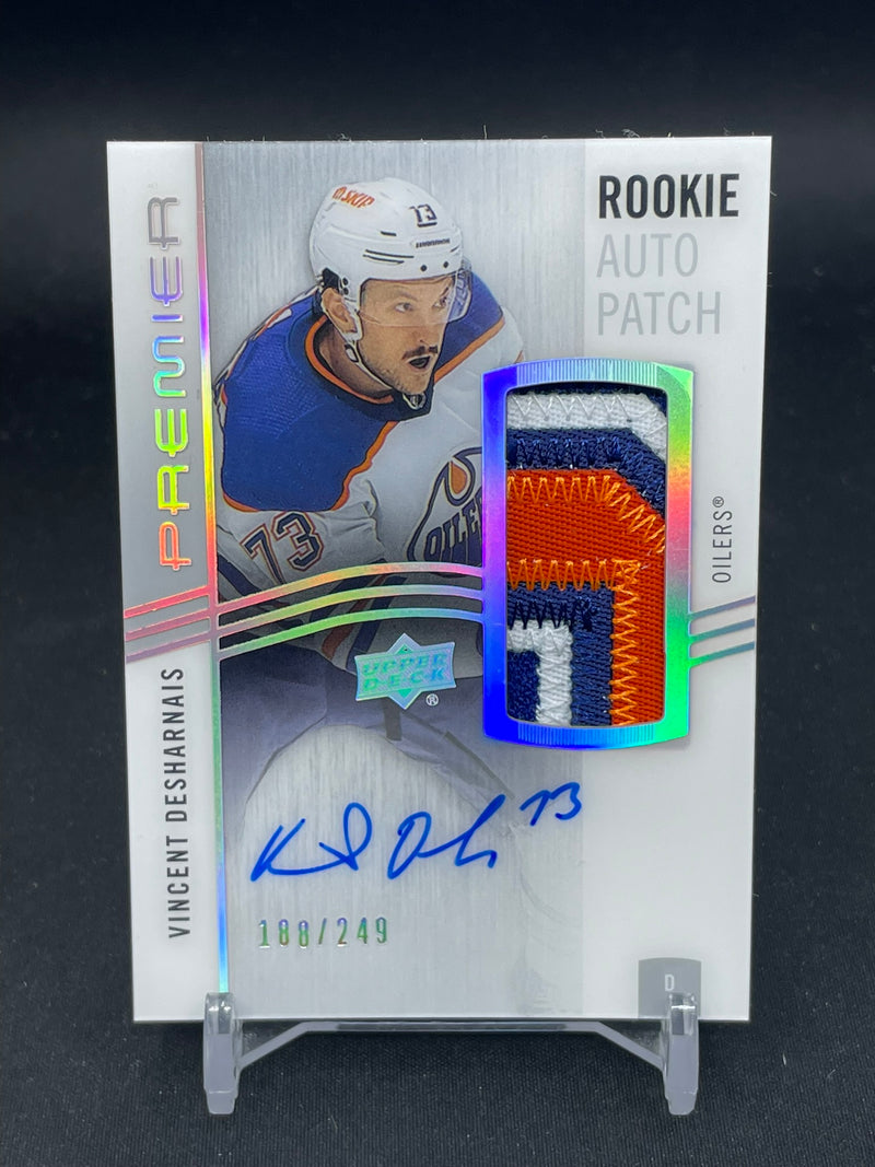 2023 UPPER DECK PREMIER - ROOKIE AUTO PATCH - V. DESHARNAIS - #AR-VD - #'D/249 - RELIC - AUTOGRAPH - RC
