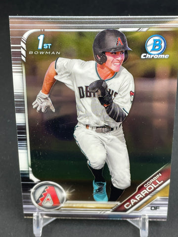 2019 TOPPS BOWMAN DRAFT CHROME - 1ST BOWMAN - C. CARROLL - #BDC-125
