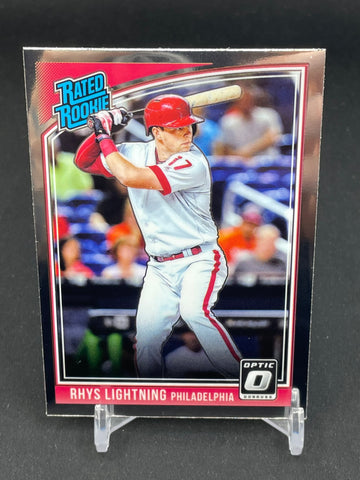 2018 PANINI DONRUSS OPTIC - RATED ROOKIE - "RHYS LIGHTNING" R. HOSKINS - 38 - RC