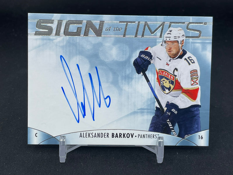 2023 UPPER DECK SP AUTHENTIC - SIGN OF THE TIMES - A. BARKOV -