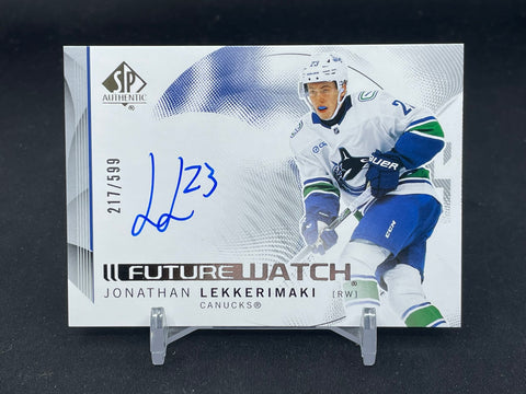 2024 UPPER DECK SP AUTHENTIC - HOPRIZONTAL FUTURE WATCH AUTO - J. LEKKERIMAKI - #199 - #'D/599 - AUTOGRAPH - RC