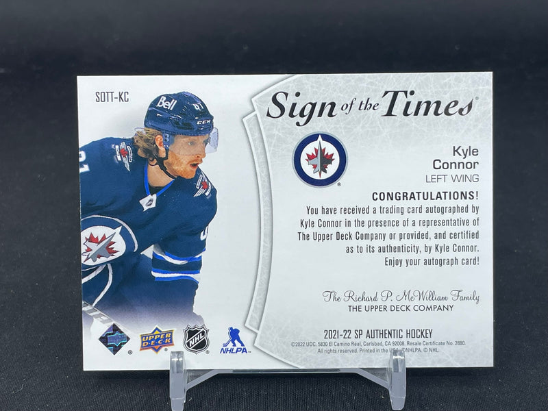 2021 UPPER DECK SP AUTHENTIC - SIGN OF THE TIMES - K. CONNOR -