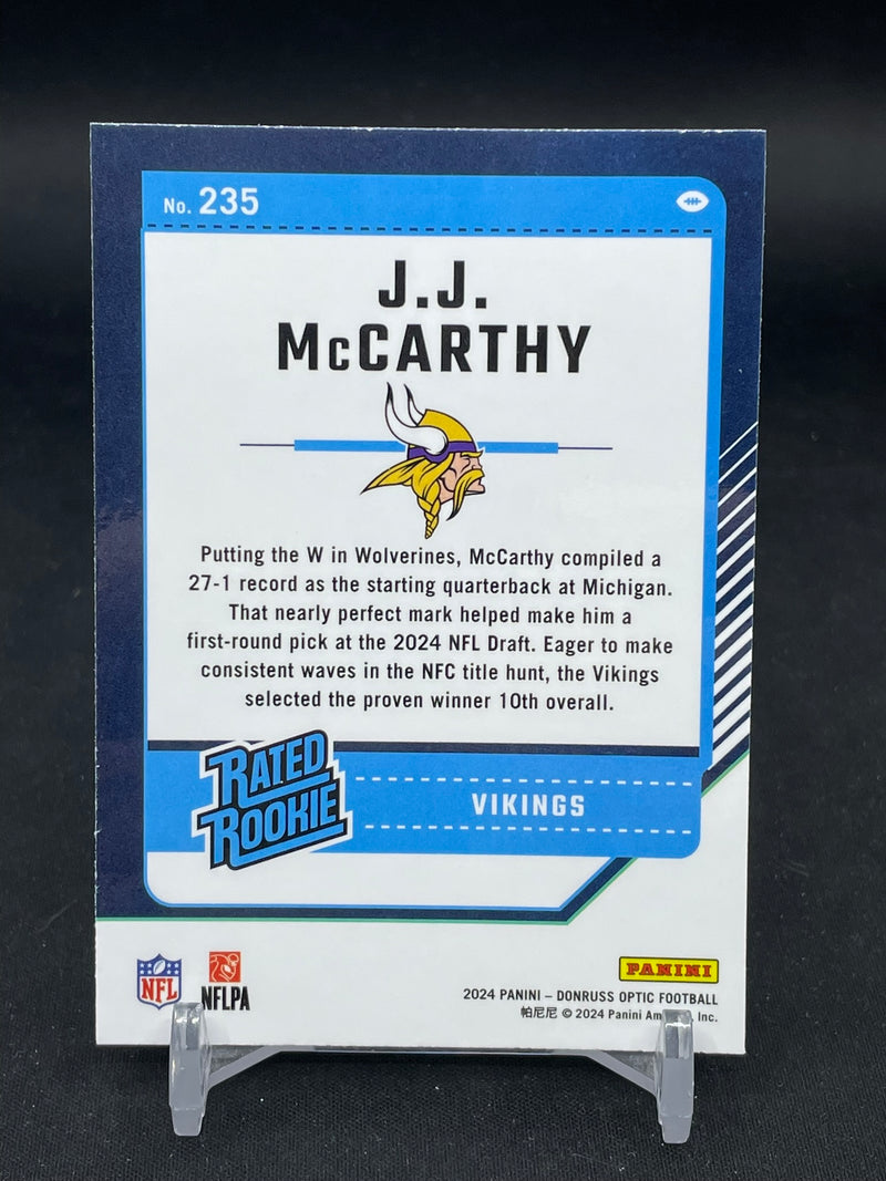 2024 PANINI DONRUSS OPTIC - RATED ROOKIE - J. MCCARTHY -