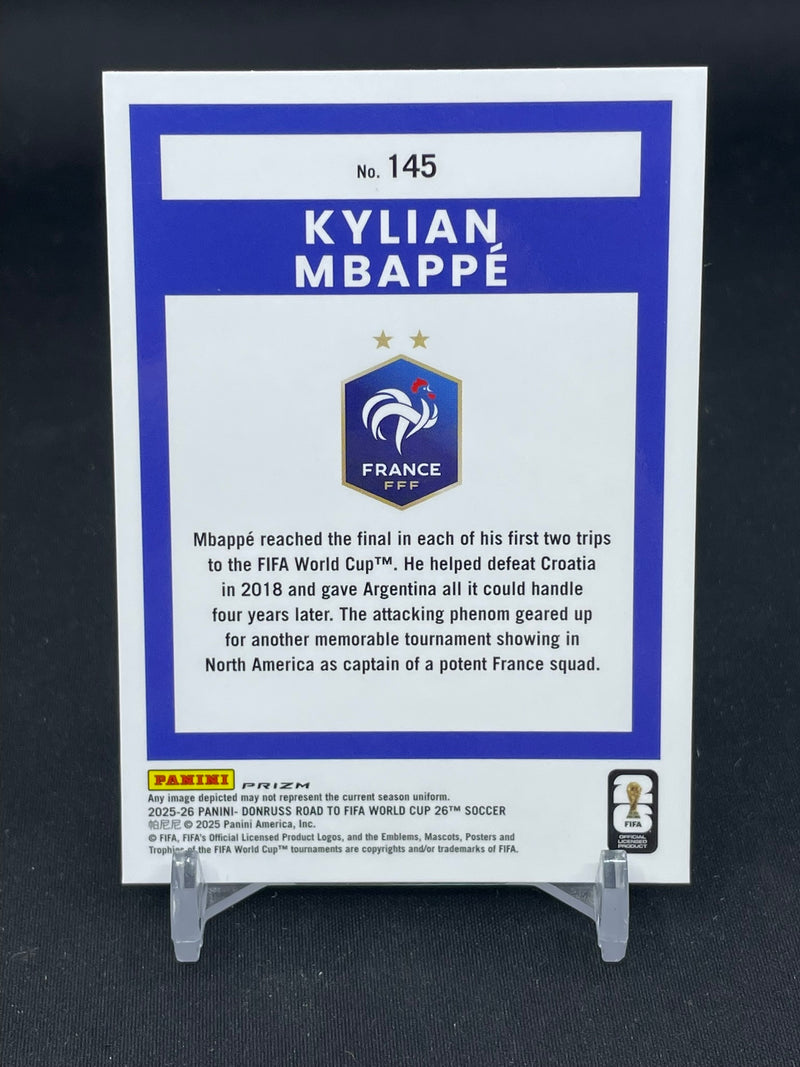 2025 PANINI DONRUSS ROAD TO WORLD CUP - LASER PRIZM - K. MBAPPE -