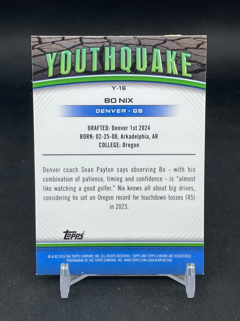2024 TOPPS CHROME - X-FRACTOR - YOUTHQUAKE - B. NIX -