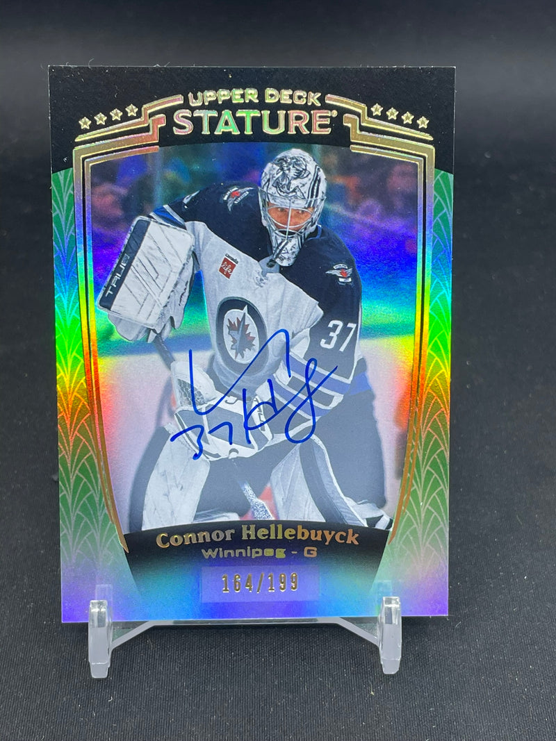 2024 UPPER DECK STATURE - AUTO GREEN - C. HELLEBUYCK - #3 - #'D/199 - AUTOGRAPH