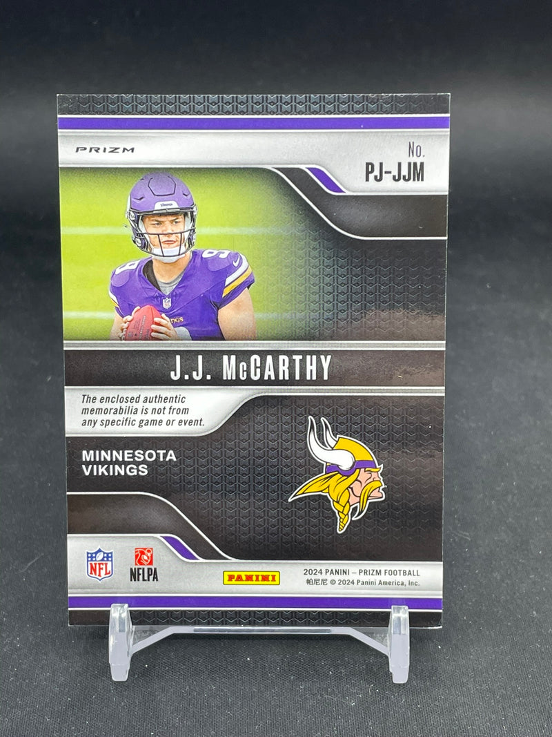 2024 PANINI PRIZM - PURPLE PULSAR - PREMIER JERSEYS - J. MCCARTHY -
