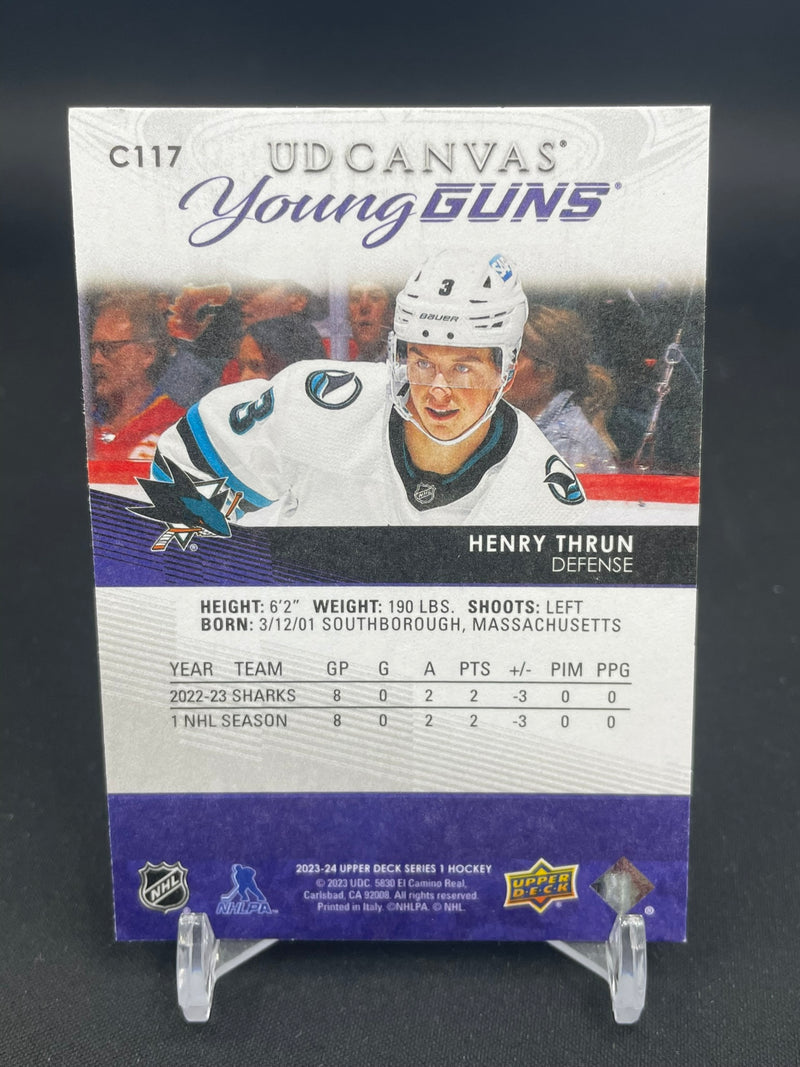 2023 UPPER DECK SERIES ONE - UD CANVAS - YOUNG GUNS - H. THRUN -