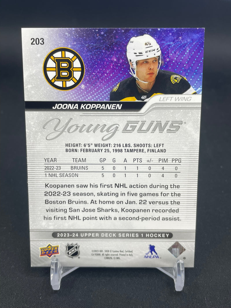 2023 UPPER DECK SERIES ONE - YOUNG GUNS - J. KOPPANEN -
