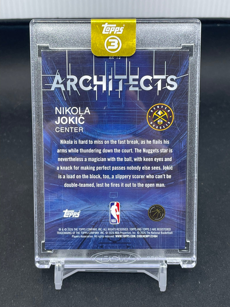 2025 TOPPS 3 - ARCHITECTS - N. JOKIC - #AR-13 - #'D/25