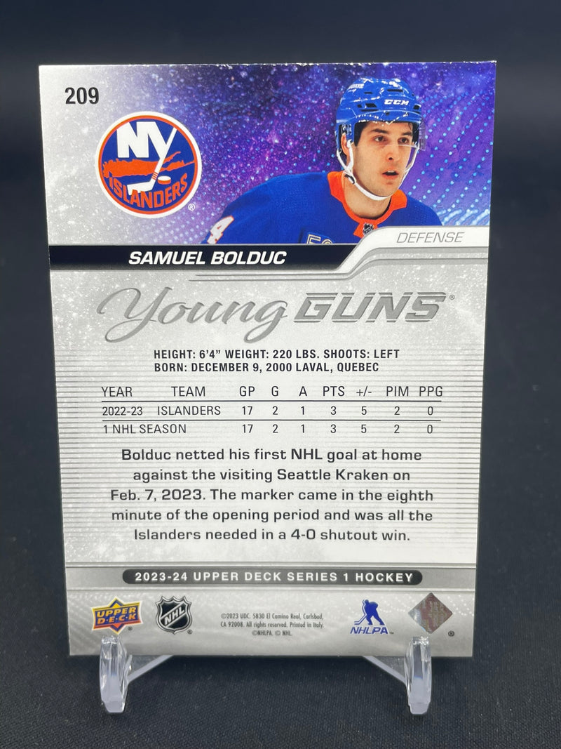 2023 UPPER DECK SERIES ONE - YOUNG GUNS - S. BOLDUC -