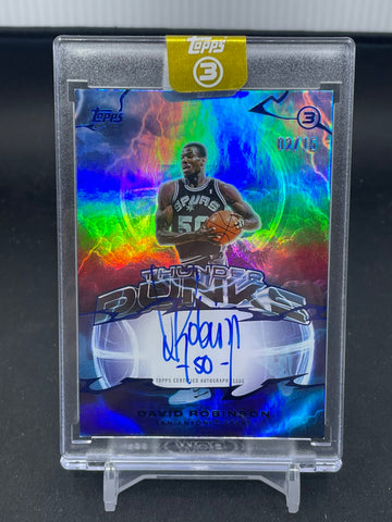 2025 TOPPS 3 - THUNDER DUNKS - D. ROBINSON - #TD-DR - #'D/15 - AUTOGRAPH