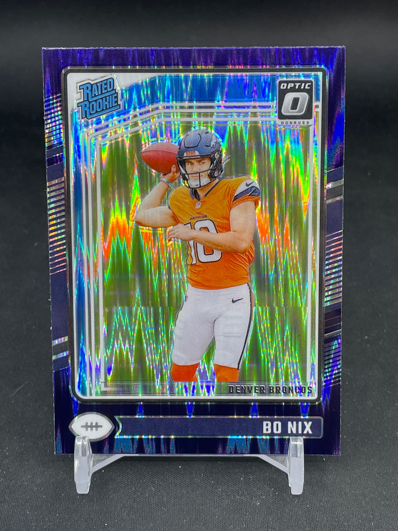 2024 PANINI DONRUSS OPTIC - PURPLE SHOCK - RATED ROOKIE - B. NIX -