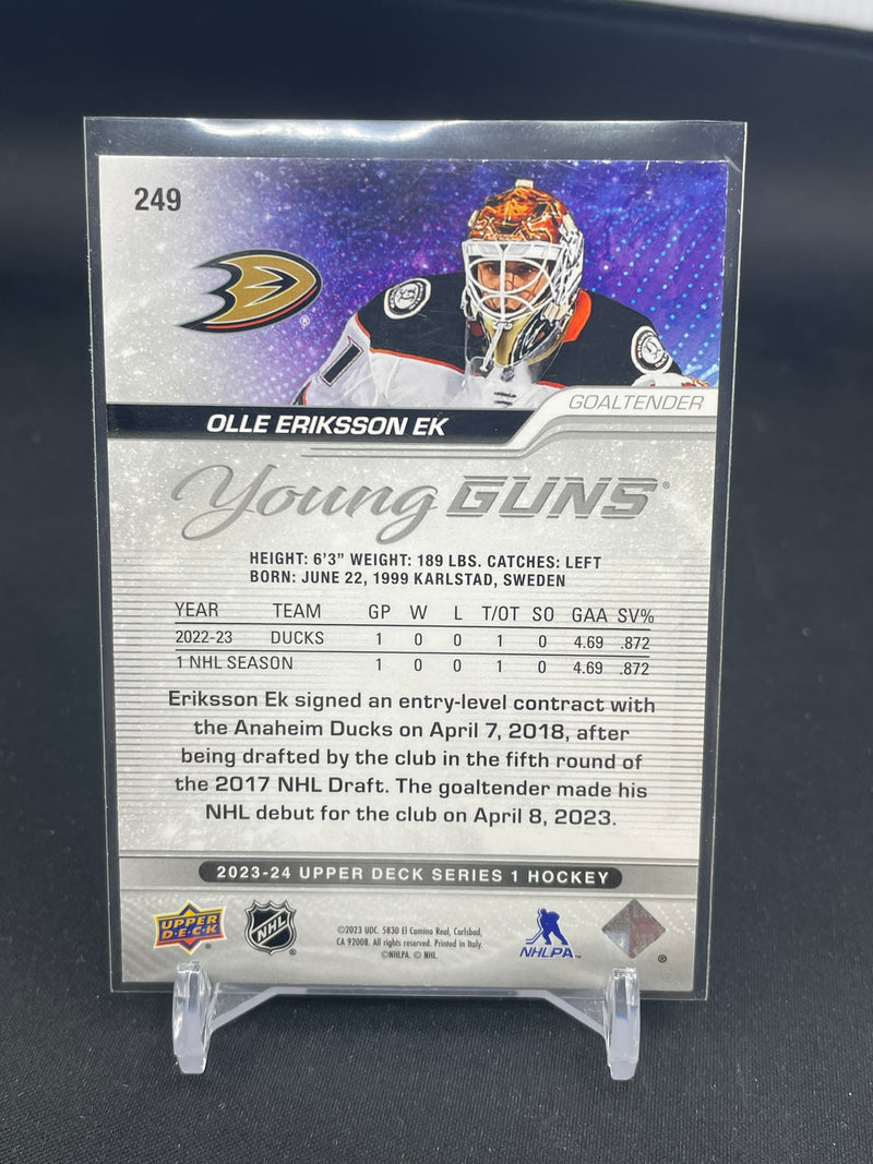 2023 UPPER DECK SERIES ONE - YOUNG GUNS - O. ERIKSSON EK -