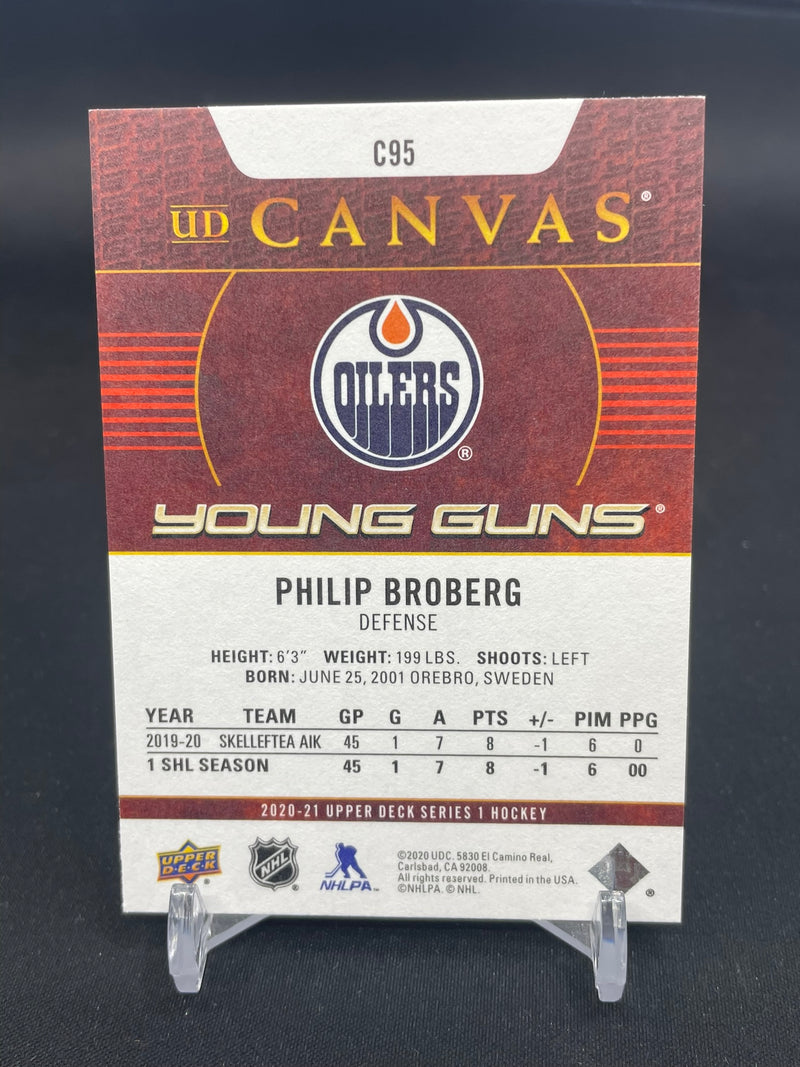 2020 UPPER DECK SERIES ONE - UD CANVAS - YOUNG GUNS - P. BROBERG -