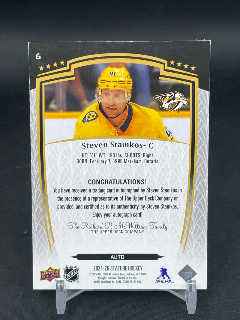 2024 UPPER DECK STATURE - AUTO - S. STAMKOS -