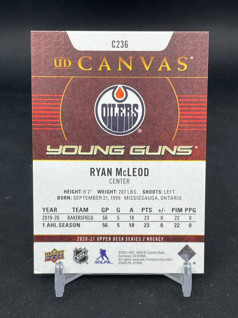 2020 UPPER DECK SERIES TWO - UD CANVAS - YOUNG GUNS - R. MCLEOD -
