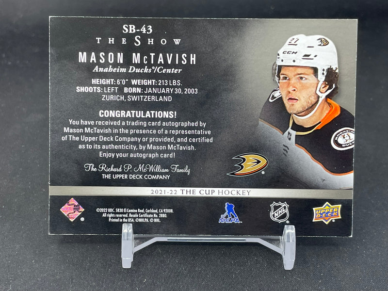 2021 UPPER DECK THE CUP - THE SHOW - M. MCTAVISH -