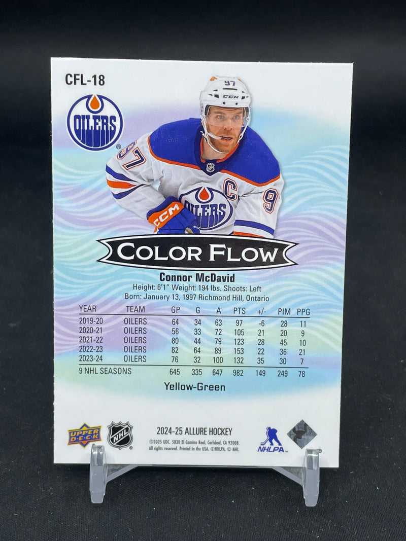 2024 UPPER DECK ALLURE - YELLOW/GREEN COLOR FLOW - C. MCDAVID -