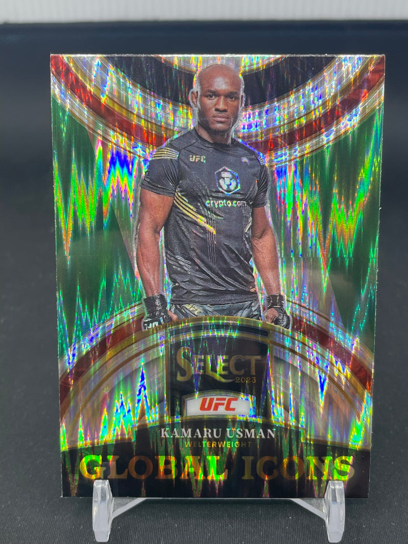 2023 PANINI SELECT - FLASH PRIZM - GLOBAL ICONS - K. USMAN -