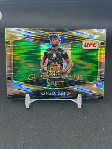 2022 PANINI SELECT - FLASH PRIZM - GLOBAL ICONS - K. USMAN - #9