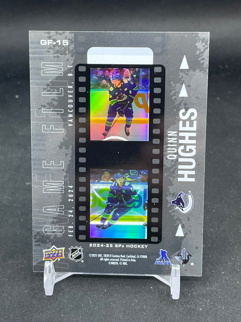 2024 UPPER DECK SPX - GAME FILM - Q. HUGHES -