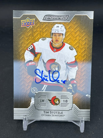 2023 UPPER DECK ENGRTAINED - OAK AUTO - T. STUTZLE - #6 - AUTOGRAPH