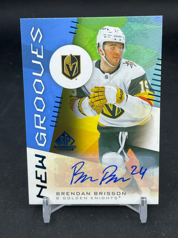 2024 UPPER DECK SP GAME USED - NEW GROOVES - BLUE AUTO - B. BRISSON - #NG-14 - AUTOGRAPH