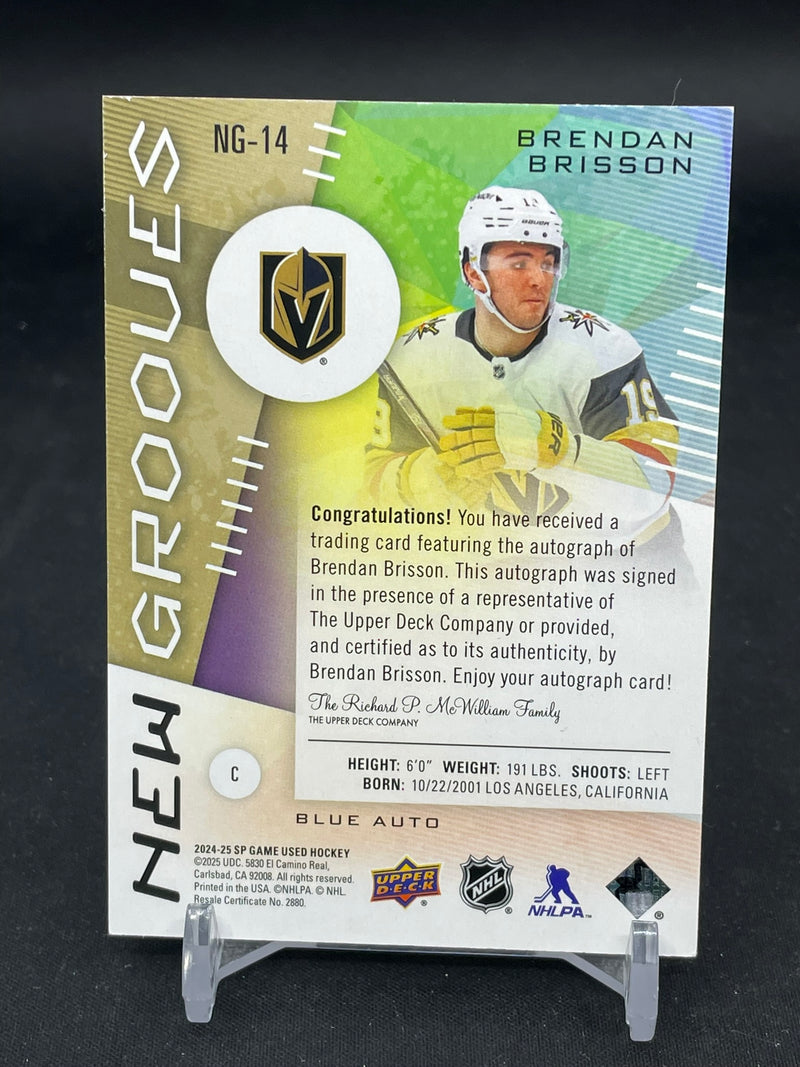 2024 UPPER DECK SP GAME USED - NEW GROOVES - BLUE AUTO - B. BRISSON -