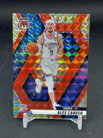 2024 PANINI MOSAIC - FUSION RED/YELLOW PRIZM - A. CARUSO - #182 - #'D/75
