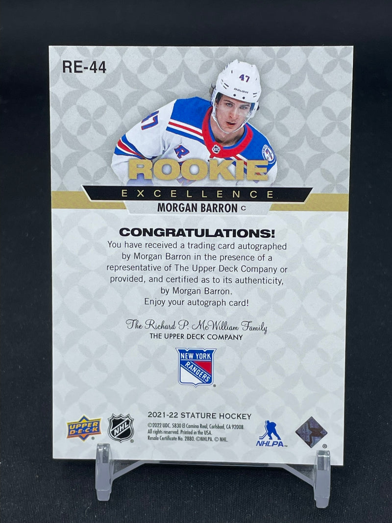 2021 UPPER DECK STATURE - RED - ROOKIE EXCELLENCE - M. BARRON - #RE-44 - #'D/10 - AUTOGRAPH - RC