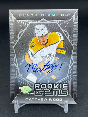 2025 UPPER DECK BLACK DIAMOND - ROOKIE GEMS - M. WOOD - #RGS-MW - #'D/99 - AUTOGRAPH - RC