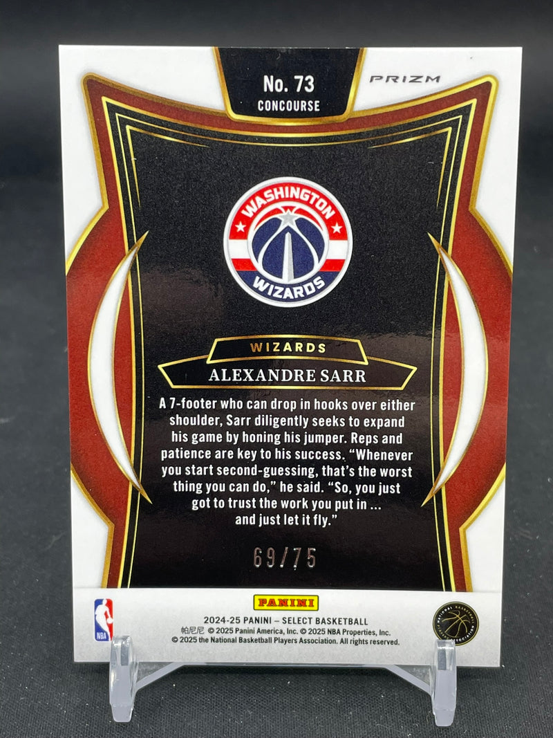 2024 PANINI SELECT - NEON GREEN PRIZM - A. SARR - #73 - #'D/75 - RC