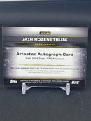 2024 TOPPS UFC KNOCKOUT - ATTESTED AUTOGRAPHS - J. ROZENSTRUIK -