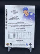 2024 UPPER DECK PREMIER - GOLD AUTO - E. PETTERSSON - #24 - #'D/25 - AUTOGRAPH