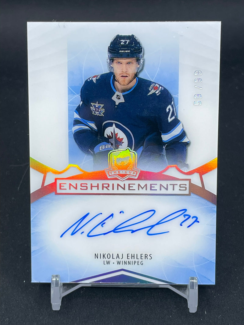 2020 UPPER DECK THE CUP - ENSHRINEMENTS - N. EHLERS - #E-NE - #'D/99 - AUTOGRAPH