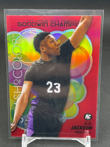 2023 UPPER DECK GOODWIN CHAMPIONS - RAINBOW RED - SPLASH OF COLOR - G. JACKSON - #SCP-91 - RC