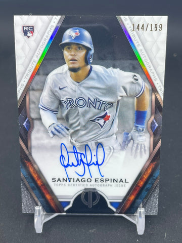 2021 TOPPS TRIBUTE - S. ESPINAL - #TA-SE - #'D/199 - AUTOGRAPH - RC
