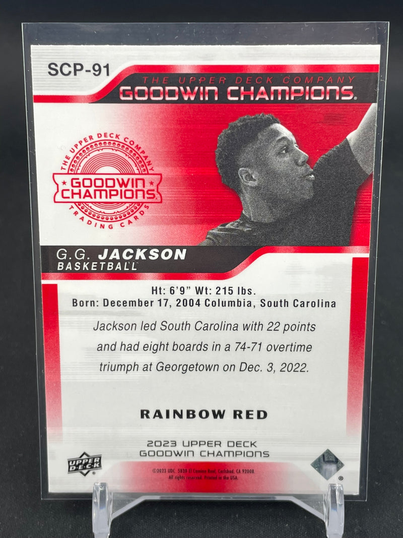 2023 UPPER DECK GOODWIN CHAMPIONS - RAINBOW RED - SPLASH OF COLOR - G. JACKSON -