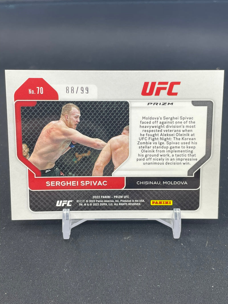 2022 PANINI PRIZM - ORANGE - S. SPIVAC - #70 - #'D/99 - RC