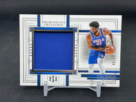 2023 PANINI NATIONAL TREASURES - TREMENDOUS TREASURES - J. EMBIID - #TM-EMB - #'D/49 - RELIC