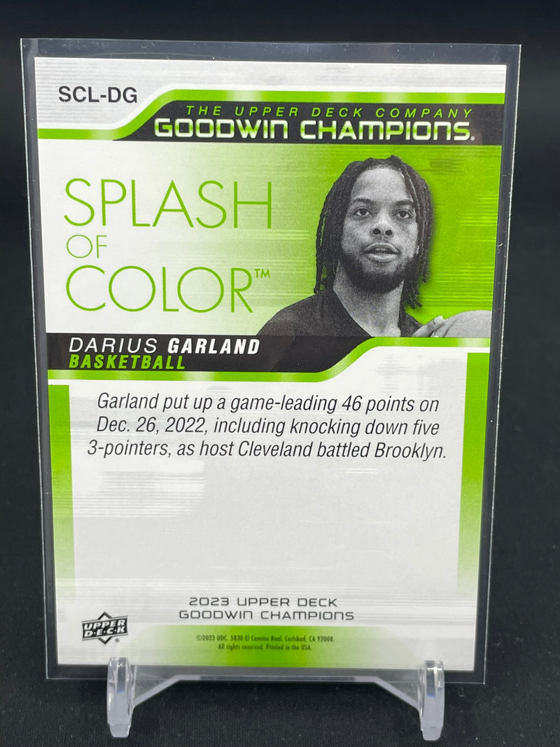 2023 UPPER DECK GOODWIN CHAMPIONS - SPLASH OF COLOR - 3-D LENTICULAR - D. GARLAND -