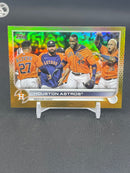 2022 TOPPS SERIES ONE - GOLD RAINBOW FOIL - HOUSTON ASTROS -