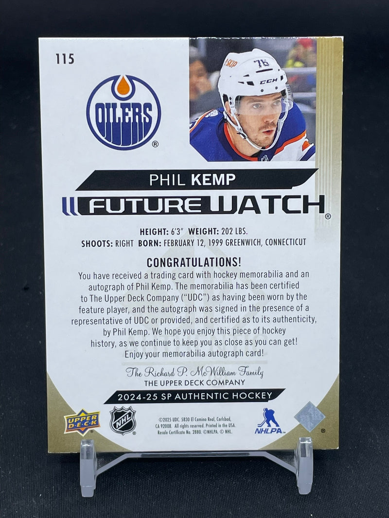 2024 UPPER DECK SP AUTHENTIC - FUTURE WATCH PATCH AUTO - P. KEMP - #115 - #'D/100 - RELIC - AUTOGRAPH - RC