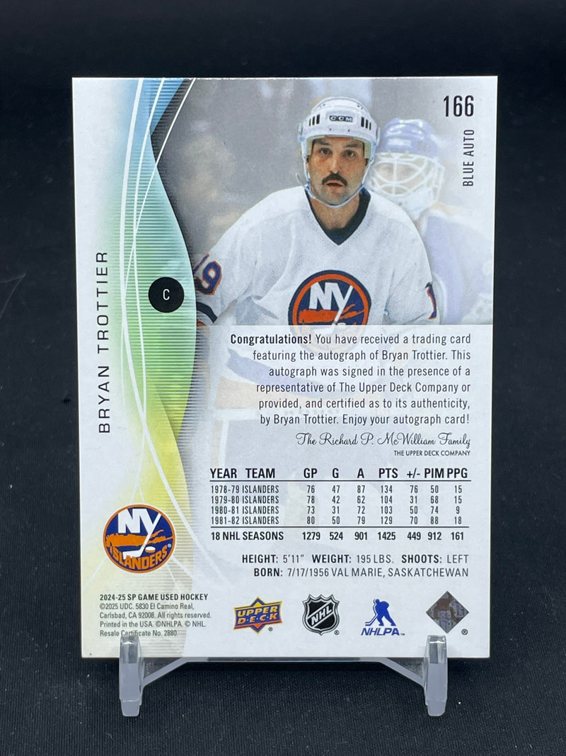 2024 UPPER DECK SP GAME USED - BLUE AUTO - B. TROTTIER -