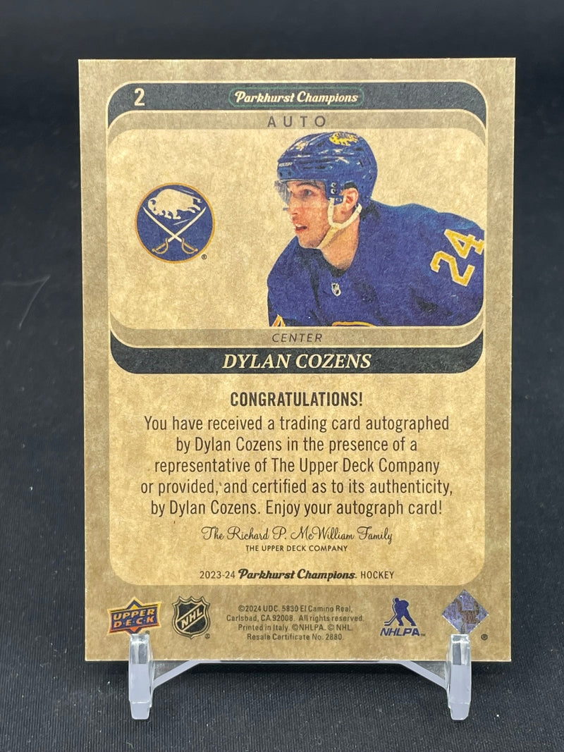 2023 UPPER DECK PARKHURST CHAMPIONS - D. COZENS -